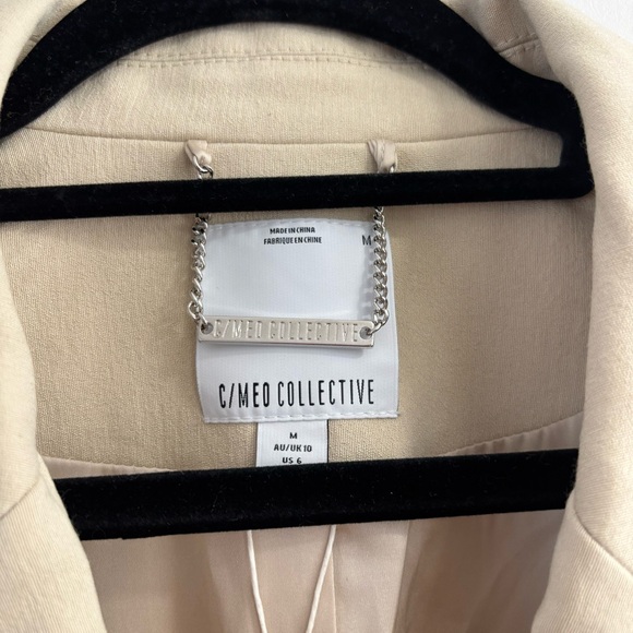 C/MEO Collective Persuasive Blazer Tan Size 6 Medium - Picture 8 of 9
